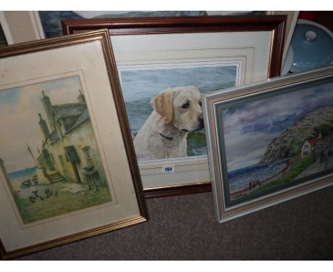 Parcel of paintings and prints including WARREN WILLIAMS, W G SMITH painting of the Little Orme, Llandudno and JOHN WEISS lim
