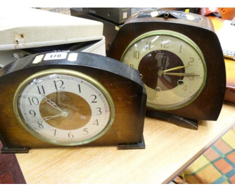 Two vintage mantel clocks