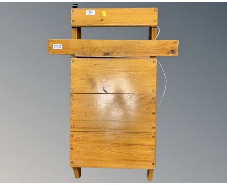 A vintage pine sledge. 