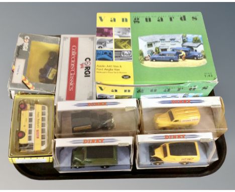 A collection of die cast model vehicles : DInky, Corgi Classics, Vanguards box set etc 
