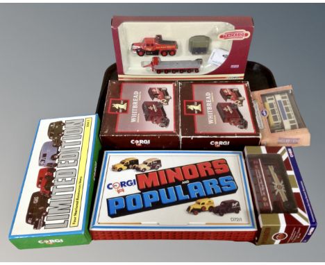 Die cast model vehicles to include limited edition National Resources vans by Corgi, further Corgi die cast, Track Side limit