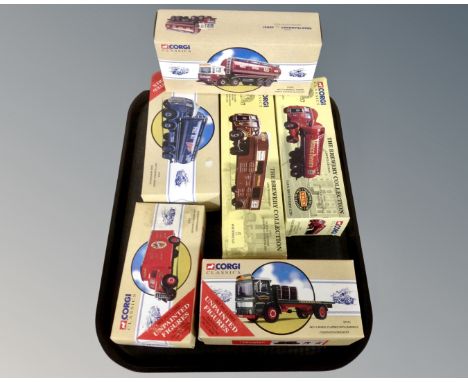 Six Corgi Classic freight vehicles : brewery collection etc 