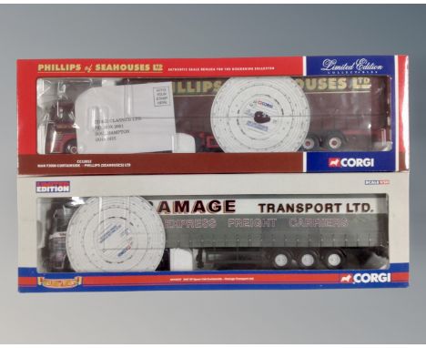 Two Corgi Limited Edition haulage vehicles : Rammage Transport and Philips of Seahouses (2)