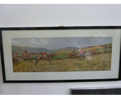 After F. A Stewart, signed hunting print titled 'The Cattistock Hunt' signed in pencil, framed, copyright published November 