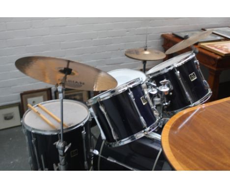 Yamaha Stage Custom Drum Kit to include 14" snare, 16" floor tom, 12" tom, 13" tom, 22" base drum, Pro Sabian Cymbals with st