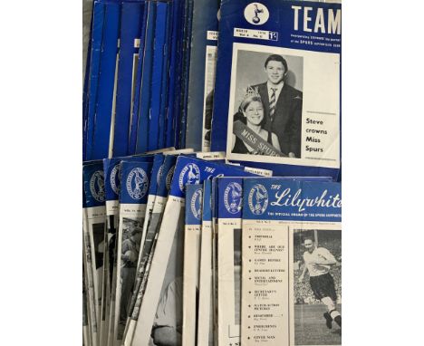 Tottenham Lilywhite Football Magazines: 26 from the 70s, 7 from volume 1 + 2 in the early 50s some early 60s plus 21 Team Mag
