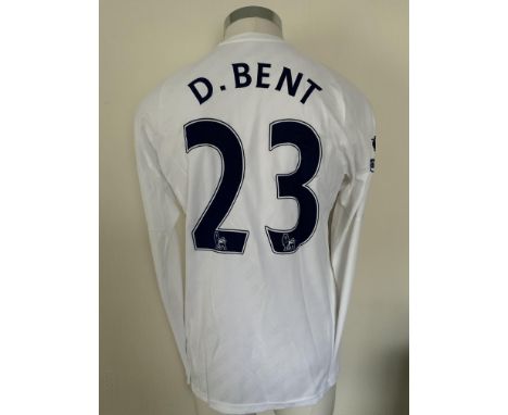 Bent Tottenham 2007/2008 Match Worn Football Shirt: Long sleeve white Puma shirt in very good condition. 125 Years Anniversar