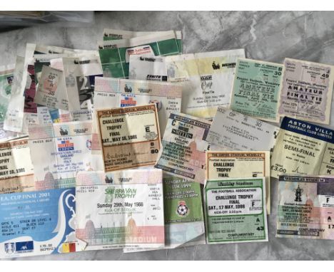 Big Match Football Tickets: Amateur Cup Finals 53 + 55, 10 Play Offs, Auto Windscreen Zenith Data Sherpa Van Leyland Daf, 198