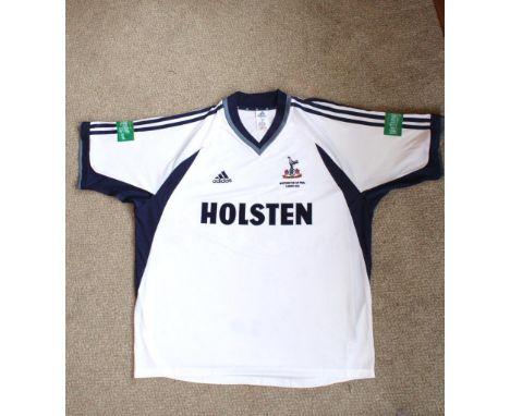 Tottenham 2002 Match Issued Worthington Cup Final Football Shirt: Incredibly rare shirt issued to Gardner for the purpose of 