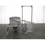 Stainless Steel Hopper - RIGGING AND HANDLING FEES: $90