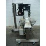 Quadrel Label Applicator with Product Conveyor  - RIGGING AND HANDLING FEES: $110
