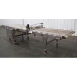 Moline Product Belt Conveyor with Laning Conveyors  - RIGGING AND HANDLING FEES: $380