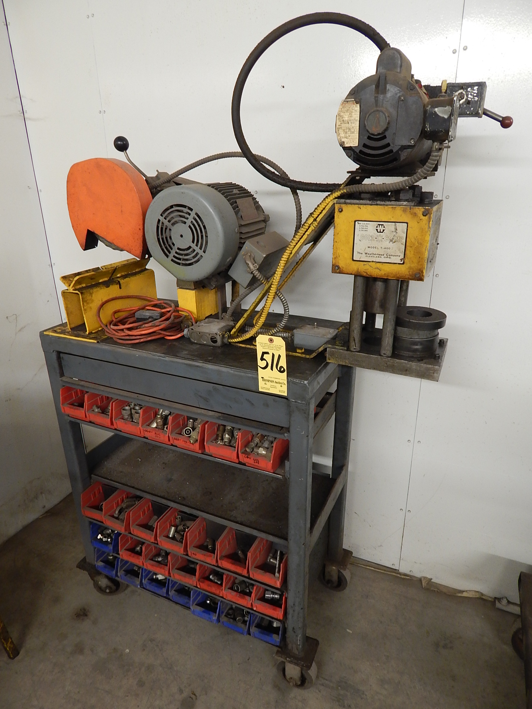 Weatherhead CollOCrimp Model T400 Hose Crimping Machine, Power Hose