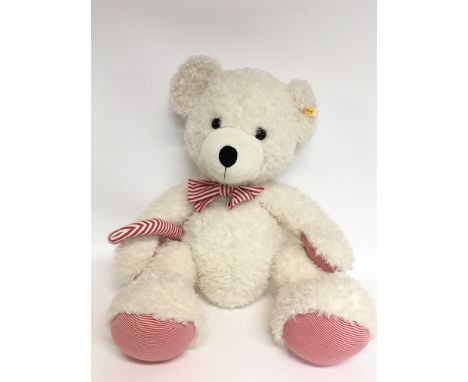 A large Steiff Lotte teddy bear, approximately 50cm tall. This lot cannot be posted. NO RESERVE