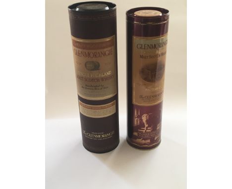 Two bottles of Glenmorangie Single Highland Malt Scotch Whisky a 1l bottle and a 75cl bottle both unopened in presentation tu