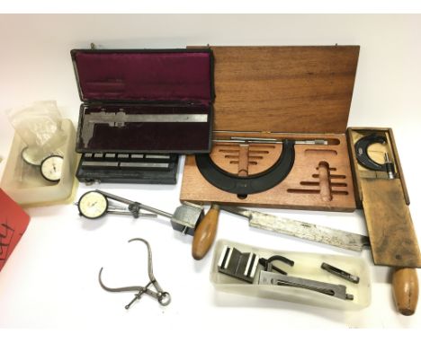 A large collection of various engineers tools. Postage C
