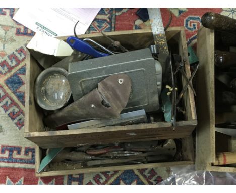 A large collection of old tools including chisels spanners etc. Postage D