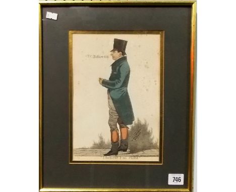 After Richard Dighton (1752-1814) set of ten full length portrait colour etchings.