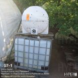 125 gal. poly tank and pallet tank