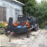 Home made asphalt sprayer trailer