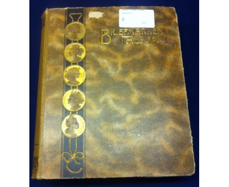 WORLD stamp collection, old time Schaubek printed album with strength in German States with some fine Baden, Bavaria & Wurtte