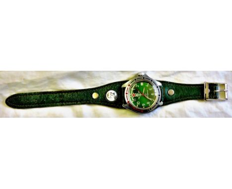 Russian Wrist Watch  Yuri Gagarin 1961 First Man in Space.  In working order, but needs a clean/service.