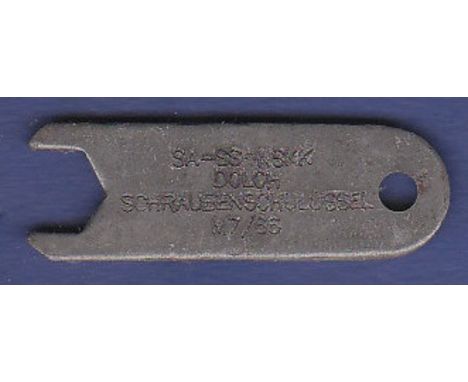WWII German  SA, SS and NSKK Dagger spanner to loosen the nut on the pommel. 'Dolch Schraubenschulussel M7/68' Scarce item.