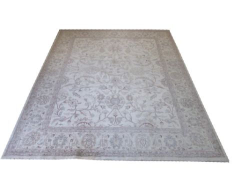 FINE ZIEGLER FERAHAN DESIGN CARPET, 300cm x 240cm, of scrolling vines and palmettes on ivory field.