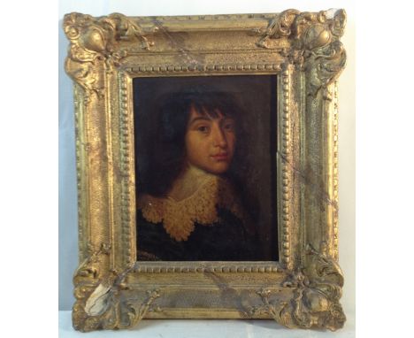 Follower of Justus Sustermans (Flemish, 1597-1681):
A portrait of a young gentleman, oil on canvas, H 31 x W 23.5 cm  