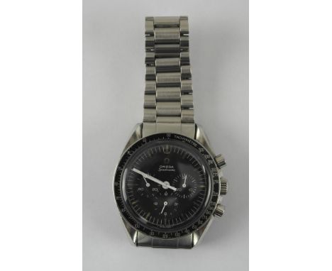 Omega Speedmaster, Pre Moon Landings Chronograph, no NASA back, this model is in the same year of manufacture but did not get