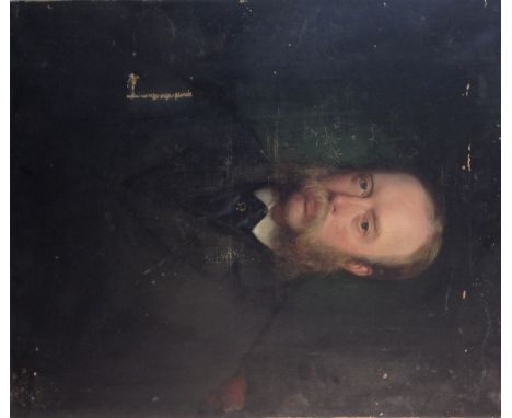 Adolphus Robert Venables (British, 1811-1873):
Portrait of a gentleman, oil on canvas, signed lower right & dated 1873, H 76 