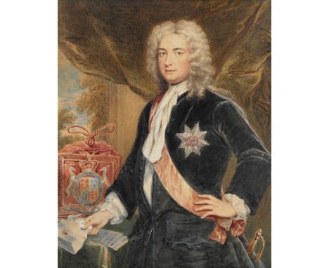 William Derby (British, 1786-1847):
Sir Robert Walpole, as Chancellor of the Exchequer, wearing the sash & star of the Order 
