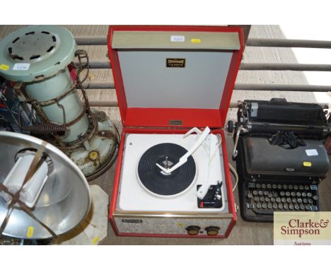 A Dansette Temp record player sold as collectors item