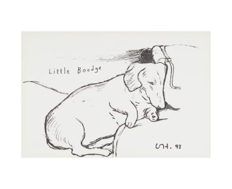 § DAVID HOCKNEY O.M., C.H., R.A. (BRITISH 1937-) LITTLE BOODGE - 1993 Off-set lithograph, published by 1853 Gallery, Salts Mi