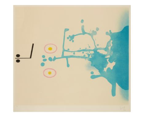 § VICTOR PASMORE C.B.E., C.H. (BRITISH 1908-1998) BLUE FANTASY II - 1986 Screenprint, 69/70, signed with initials, dated and 