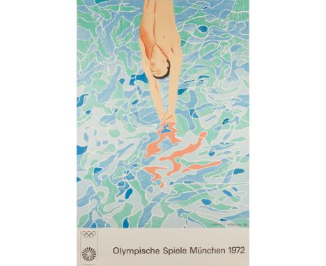 § DAVID HOCKNEY O.M., C.H., R.A. (BRITISH 1937-) OLYMPISCHE SPIELE MÜNCHEN, 1972 (BAGGOTT 34) Lithograph, signed and dated 19