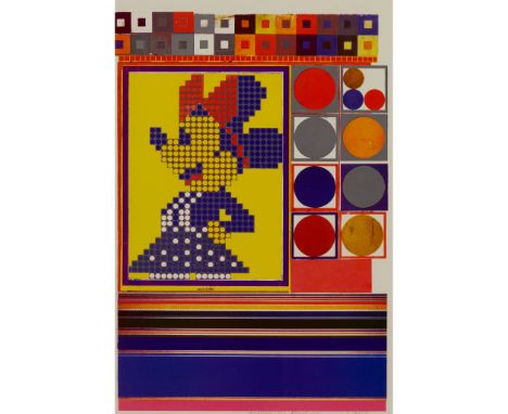 § EDUARDO PAOLOZZI K.B.E., R.A., H.R.S.A. (SCOTTISH 1924-2005) INSIDE DOWN UNDER . . . WHAT ARE THE Off-set lithograph, 1/350