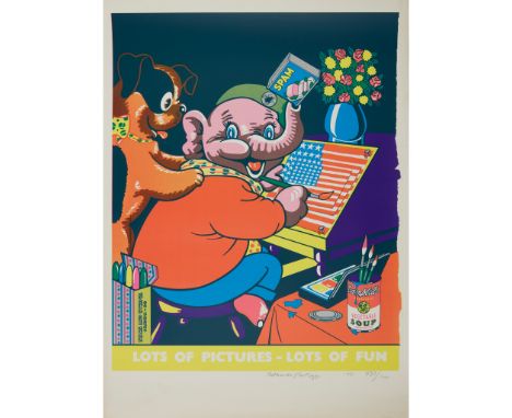 § EDUARDO PAOLOZZI K.B.E., R.A., H.R.S.A. (SCOTTISH 1924-2005) LOTS OF PICTURES - LOTS OF FUN - Lithograph, 733/1100, signed,