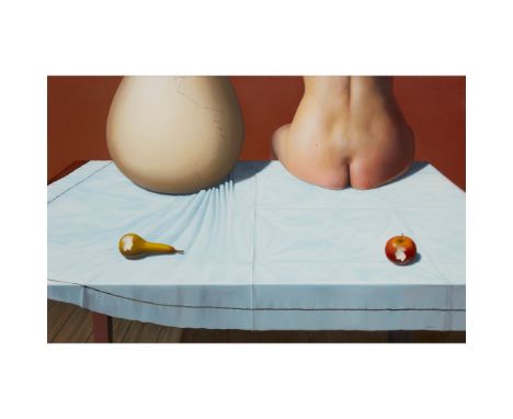 § GORDON K. MITCHELL R.S.W., R.S.A., R.G.I. (SCOTTISH 1952-) AGE OLD QUESTION Signed lower right, oil on canvas(66cm x 101.5c