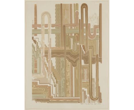 § EDUARDO PAOLOZZI K.B.E., R.A., H.R.S.A. (SCOTTISH 1924-2005) HOMAGE TO MICHELANGELO - 1974 Lithograph, A.P., signed, dated 