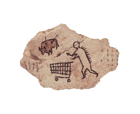 § BANKSY (BRITISH 1974-) PECKHAM ROCK POSTCARD Off-set lithograph on shaped wood board(12cm x 18cm (4.75in x 7in), unframed)