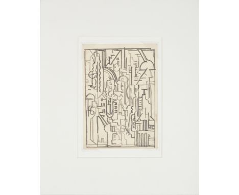 § EDUARDO PAOLOZZI K.B.E., R.A., H.R.S.A. (SCOTTISH 1924-2005) UNTITLED (SKETCH) Pencil(7.5cm x 12.5cm (3in x 5in), unframed)