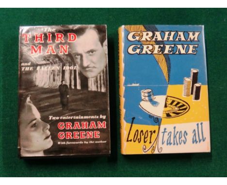 GREENE (Graham)  The Third Man and the Fallen Idol.  First Edition.  d/wrapper. 1950;  GREENE (Graham)  Loser Takes All.  Fir