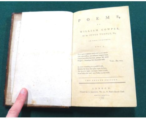 COLERIDGE (S.T.)  Zapolya: a Christmas tale, in two parts  . . .  First edition. half title, newly rebound half calf. 1817; s