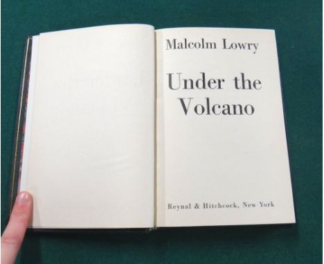 LOWRY (M.)  Under the Volcano.  First Edition. late 20th cent. dark green morocco, 2 raised bands on spine with red label in 