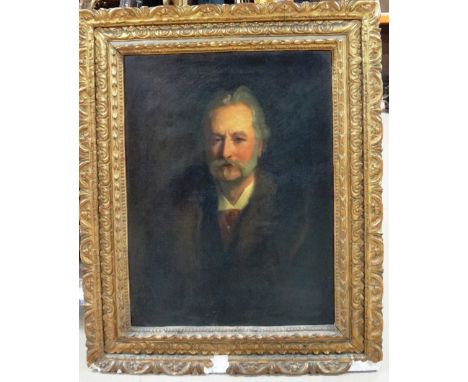 English School (c.1900), Portrait of a gentleman, oil on canvas, 80cm x 60cm.