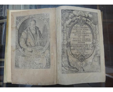 KHUNRATH (Heinrich)  Amphitheatrum Sapientiae Aeternae Solius Verae, Christiano-Kabalistum, Divino Magicum, Physico Chymicum 