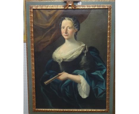 Venetian School (18th century), Portrait of a lady, oil on canvas, 96cm x 68cm.  Illustrated
