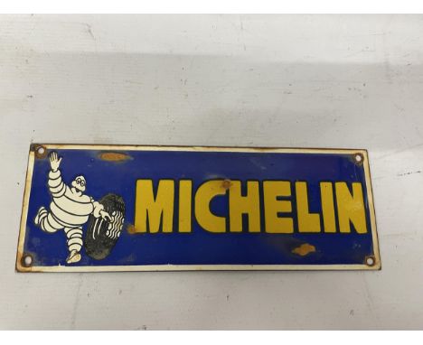 AN ENAMEL MICHELIN SIGN 