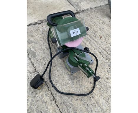 A PORTEK ELECTRIC CHAINSAW SHARPENER 
